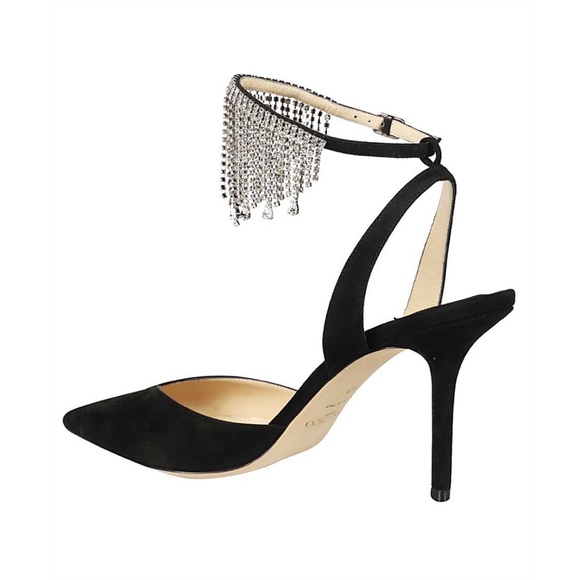 Jimmy Choo Birtie 85 crystal embellished pumps Sz 38 - Picture 9 of 12